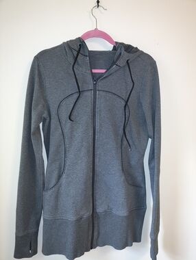 lululemon athletica Charcoal Gray Full-Zip Hooded Jacket